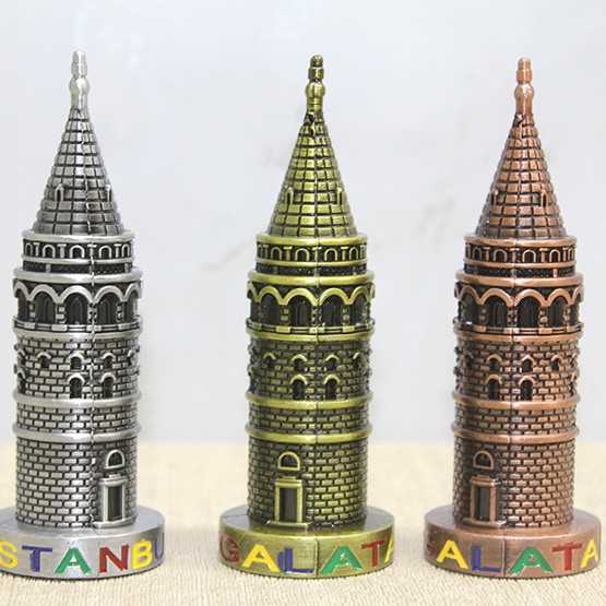 10 cm Metal Galata Kulesi 