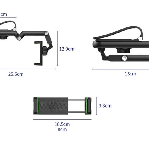 1080° Dönebilen Çok Fonksiyonlu Telefon Tutucu 
