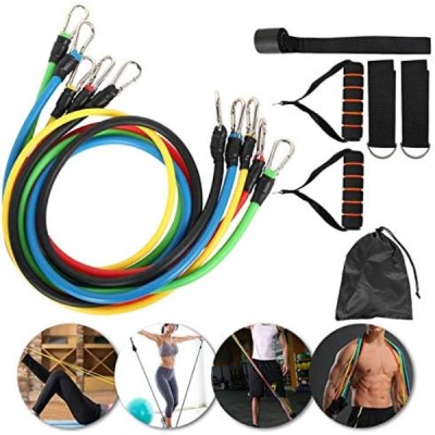 11 Parça Çok Fonksiyonlu Spor Egzersiz Bandı Seti 