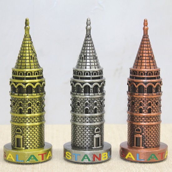 13 cm Metal Galata Kulesi 