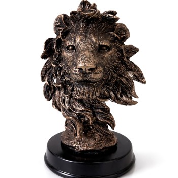 13x9 cm Polyester Aslan Büstü 