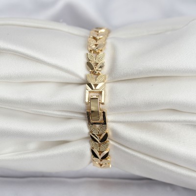 14K Gold Renk Kaplama Başak Model CM Kadın Bileklik