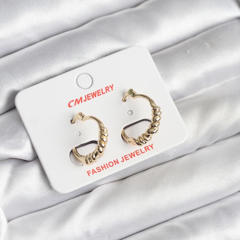 14K Gold Renk Kaplama CM Kadın Küpe