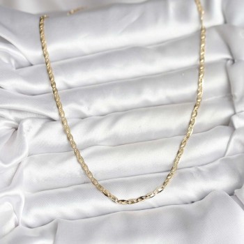 14K Gold Renk Kaplama Ezme Zincir Model CM Kadın Kolye