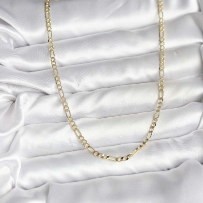 14K Gold Renk Kaplama Kuşgözü Zincir Model Pirinç CM Kadın Kolye