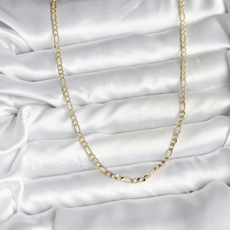 14K Gold Renk Kaplama Kuşgözü Zincir Model Pirinç CM Kadın Kolye