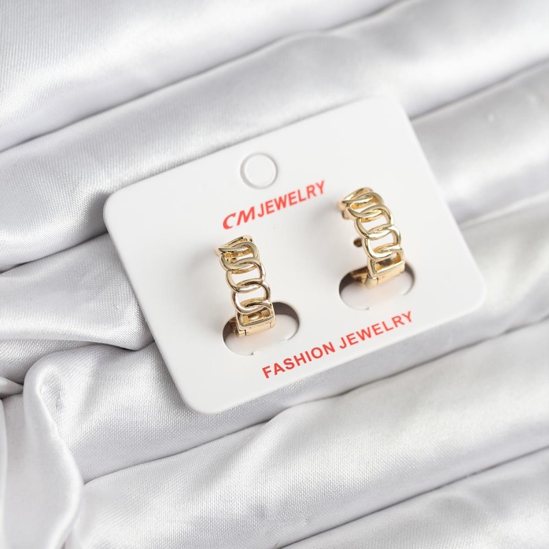 14K Gold Renk Kaplama Samanyolu Model CM Kadın Küpe