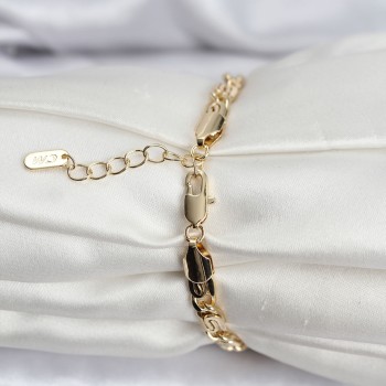 14K Gold Renk Kaplama Zincir Model CM Kadın Bileklik