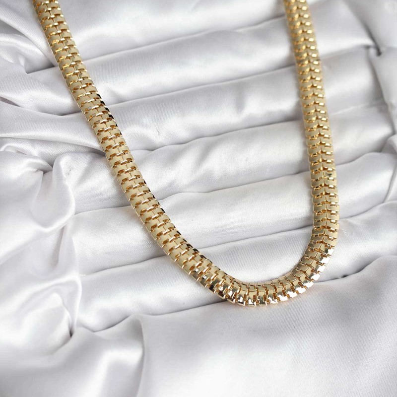 14K Gold Renk Kaplama Zincir Modelli CM Kadın Kolye