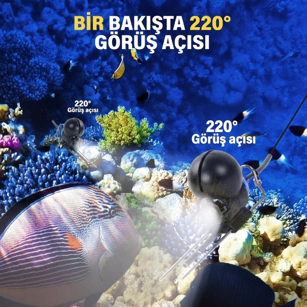 15 Metre Sualtı Balık Tutma Kamerası 