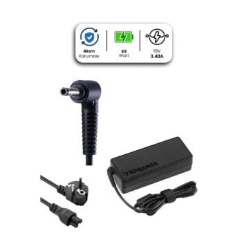 19V 3.42A 4.0 * 1.35mm 65W CASPER İçin Laptop Adaptör