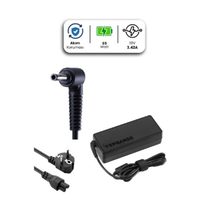 19V 3.42A 4.0 * 1.35mm 65W CASPER İçin Laptop Adaptör