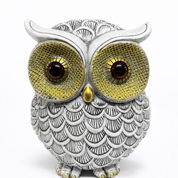 19x16 cm Polyester Baykuş Figürü 