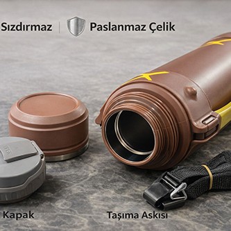 2000 ml Çift Katmanlı Vakumlu Paslanmaz Çelik Termos 