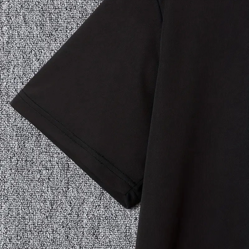 20/1 Penye Compack I TRIED TO WARN YOU. Baskılı Oversize Bisiklet Yaka T-shirt - Siyah -