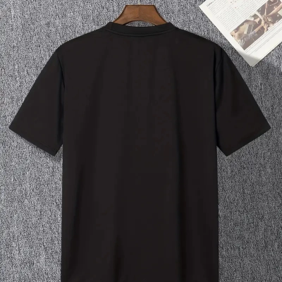 20/1 Penye Compack I TRIED TO WARN YOU. Baskılı Oversize Bisiklet Yaka T-shirt - Siyah -