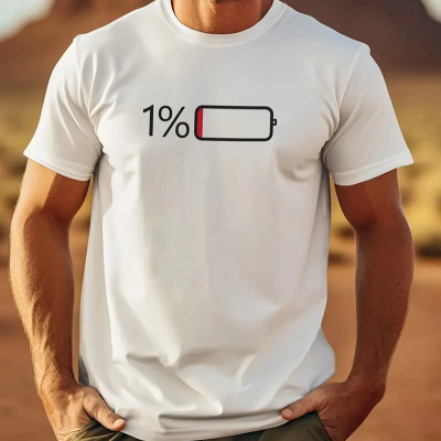 20/1 Penye Compack Sarj %1 Baskılı Oversize Bisiklet Yaka Kısa Kol Yazlık T-shirt - Beyaz -