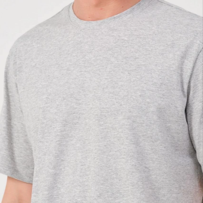 24/1 Düz A Kalite Oversize T-shirt - Gri