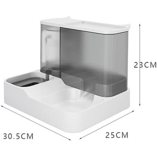 2'si 1 Arada Otomatik Kedi Mama ve Su Kabı 