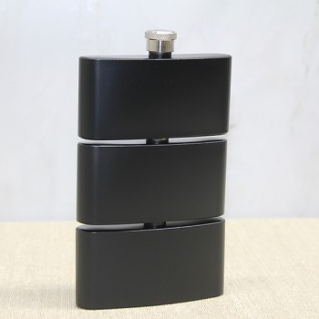 3 Katlı Paslanmaz Çelik Matara Siyah Renk 