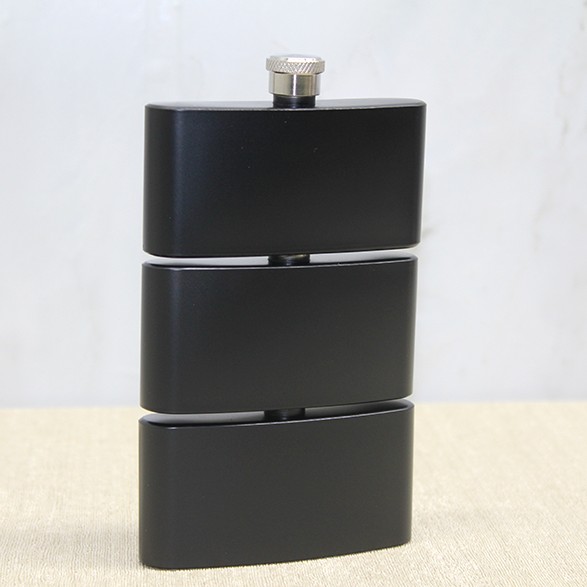 3 Katlı Paslanmaz Çelik Matara Siyah Renk 