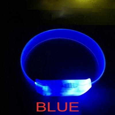 3 Modlu Pilli LED Işıklı Esnek Parti Bilekliği Mavi