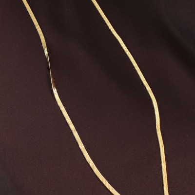 316L Çelik Altın Renk 60 cm İtalyan Zincir Kolye