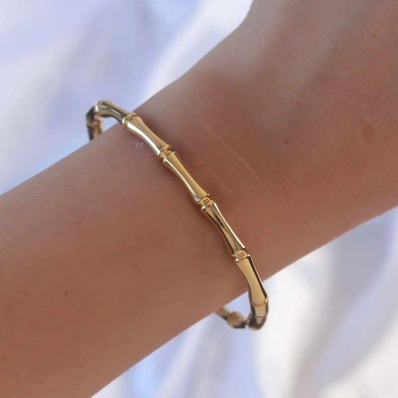 316L Çelik Altın Renk Kemik Model Bileklik