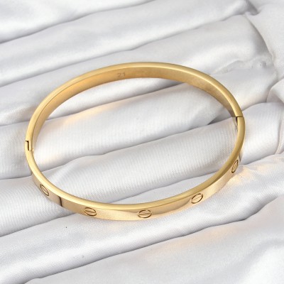 316L Çelik Gold Renk 65 mm Kadın Kelepçe Bileklik