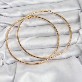 316L Çelik Gold Renk 75 mm Halka Küpe