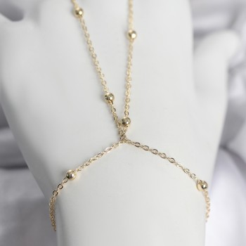 316L Çelik Gold Renk Top Zincirli Kadın Şahmeran