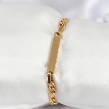 316L Çelik Gold Renk Yazı Yazmaya Uygun Kadın Bileklik