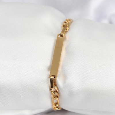 316L Çelik Gold Renk Yazı Yazmaya Uygun Kadın Bileklik