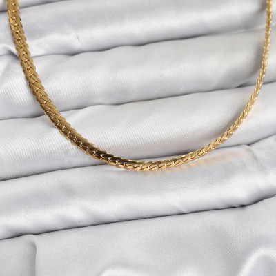 316L Çelik Gold Renk Zincir Kadın Kolye