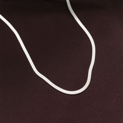 316L Çelik Gümüş Renk 60 cm İtalyan Zincir Kolye