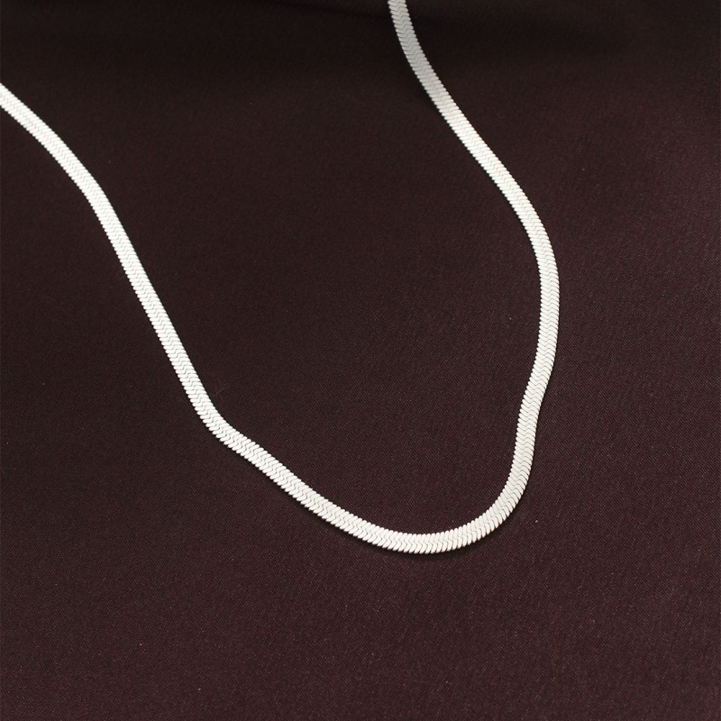 316L Çelik Gümüş Renk 60 cm İtalyan Zincir Kolye