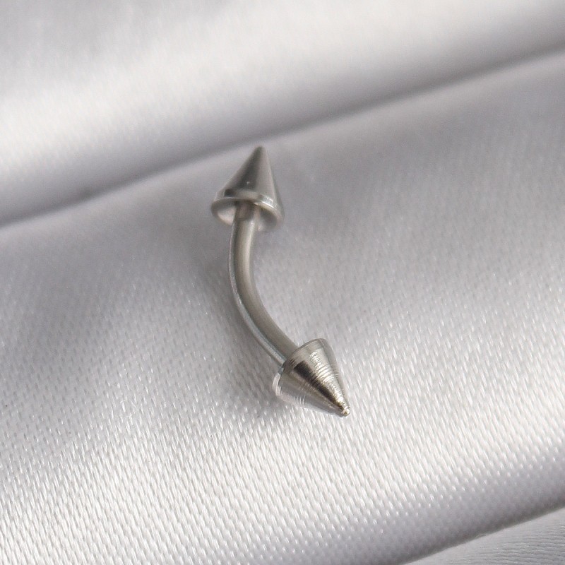 316L Çelik Gümüş Renk Çivi Model Piercing