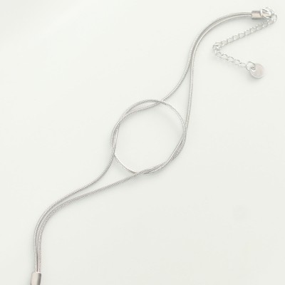 316L Çelik Gümüş Renk Düğüm Model Bileklik