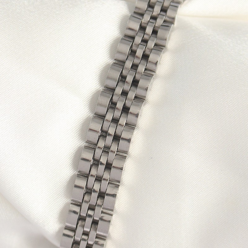 316L Çelik Gümüş Renk Zincir Model Erkek Bileklik