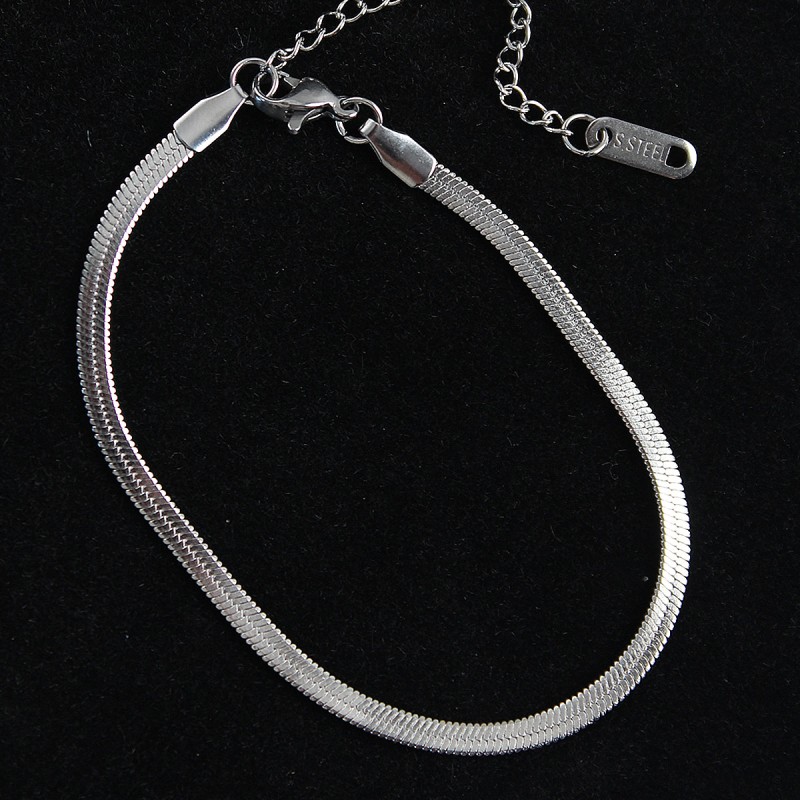 316L Çelik İtalyan Model Gümüş Renk Erkek Bileklik