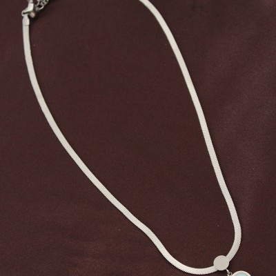 316L Çelik İtalyan Zincir Kalp Kolye