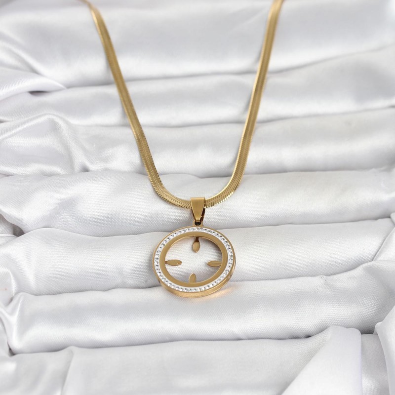 316L Çelik İtalyan Zincir Model Çeyrek Takılabilir Kadın Kolye