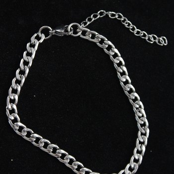 316L Çelik Klasik Model Gümüş Renk Erkek Bileklik