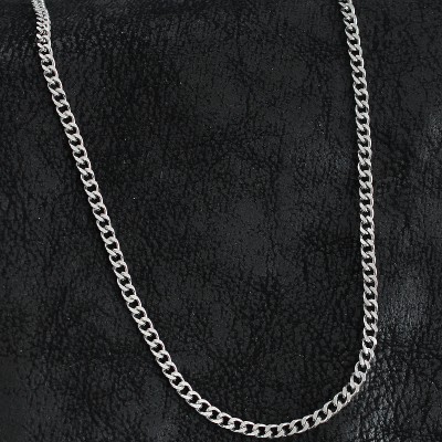 316L Çelik Klasik Zincir Model Gümüş Renk Erkek Kolye