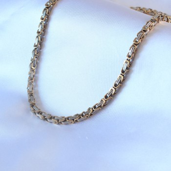 316L Çelik Mix Renk Kral Zincir Model Erkek Kolye