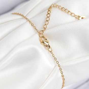 316L Çelik Nazar Boncuğu Model Gold Renk Kadın Bileklik