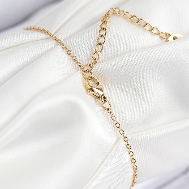 316L Çelik Nazar Boncuğu Model Gold Renk Kadın Bileklik