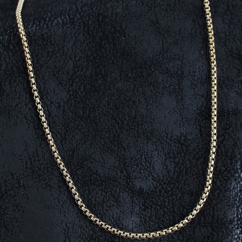 316L Çelik Örme Zincir Model Gold Renk Erkek Kolye