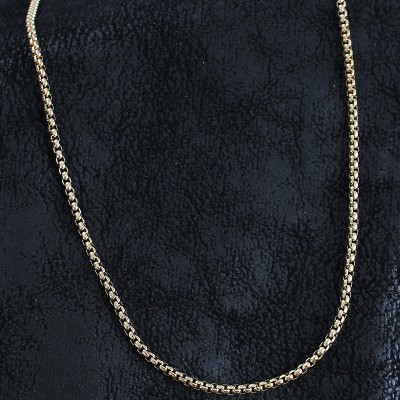 316L Çelik Örme Zincir Model Gold Renk Erkek Kolye