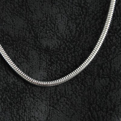 316L Çelik Oval İtalyan Zincir Model Gümüş Renk Erkek Kolye